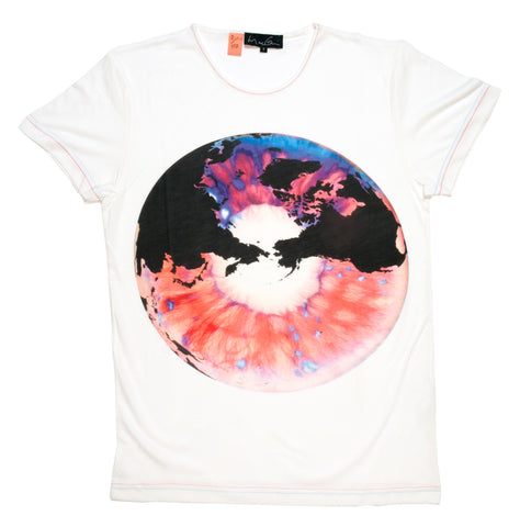 Eye of History (Red) White T-shirt