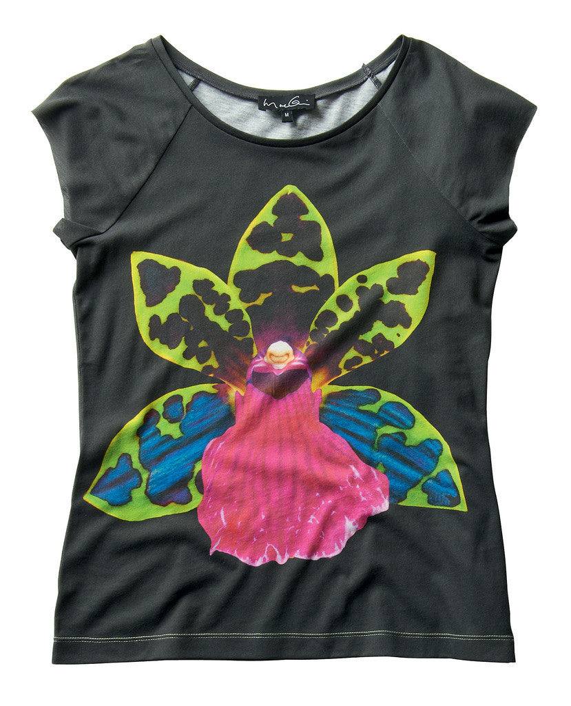 Ladies Green Orchid T-shirt